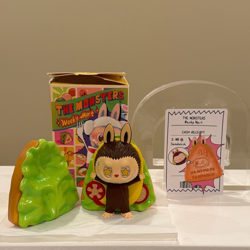 New Pop Mart The Monsters Wacky Mart Labubu SANDWICH Figure